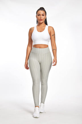 Yogazen Women's High-Waist Scrunch Booty Leggings – Gray