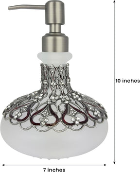 Oriana Grace LB 23736D modern decorative soap and lotion dispenser, 9 oz, with handcrafted design and sleek finish.