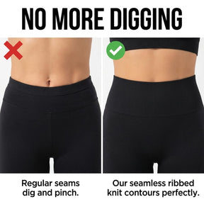 Yogazen Women's Seamless 2-Piece Workout Set – Black