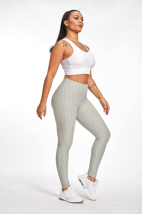 Yogazen Women's High-Waist Scrunch Booty Leggings – Gray