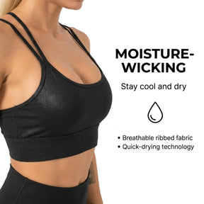 Yogazen Seamless 2-Piece Workout Set - Black