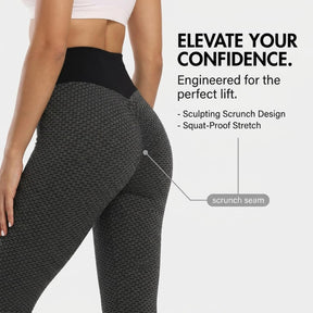 Yogazen Women's High-Waist Capri Leggings – Black