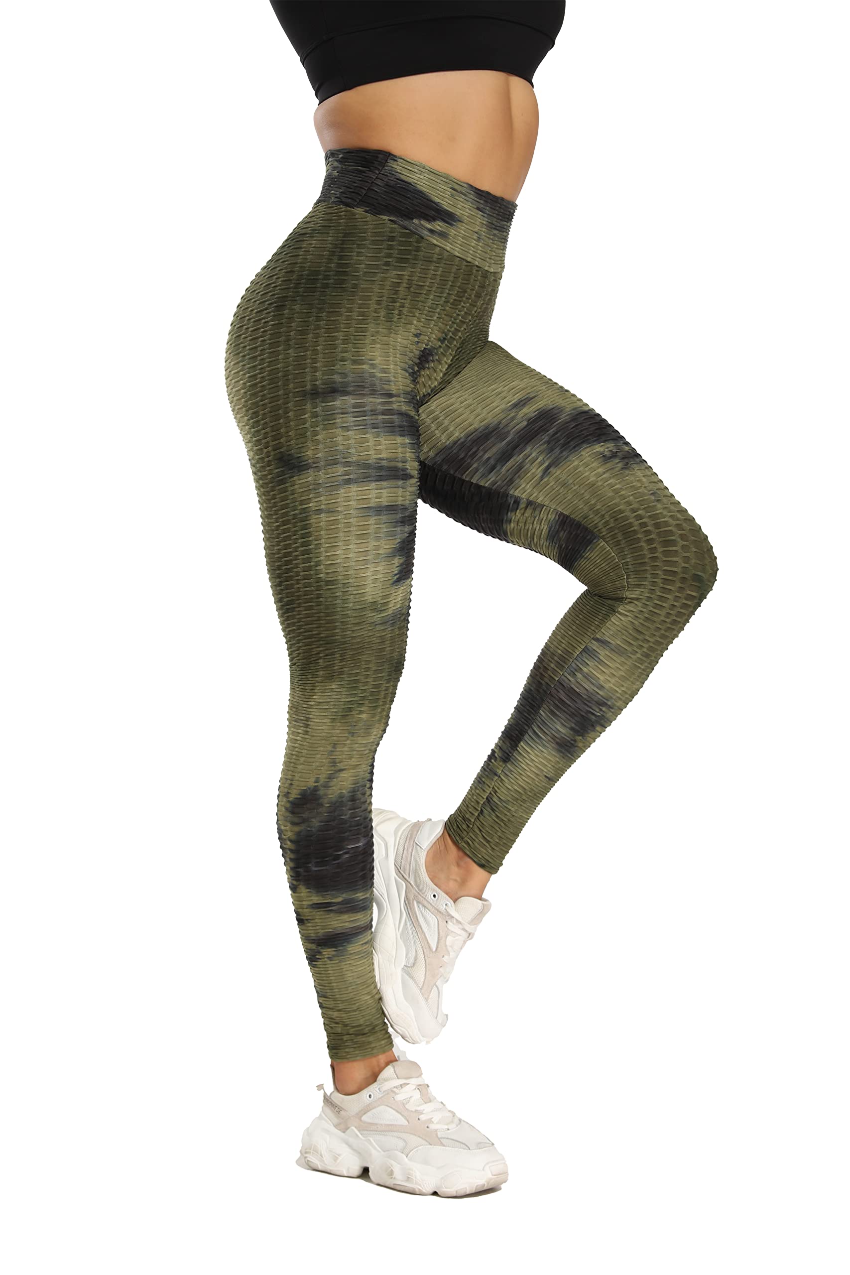 Yogazen Printed Capri Leggings - Camouflage