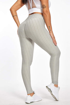 Yogazen Women's High-Waist Scrunch Booty Leggings – Gray