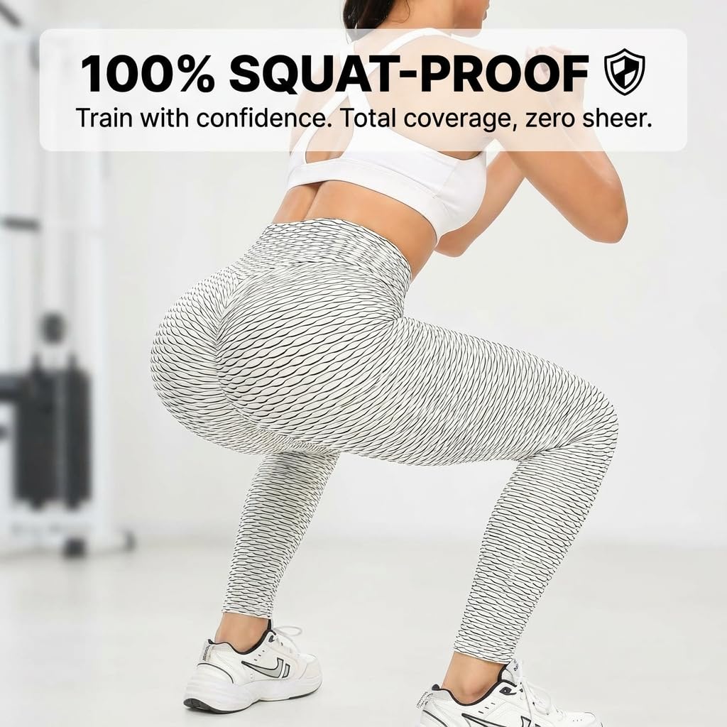 Yogazen Textured Scrunch Leggings - Gray
