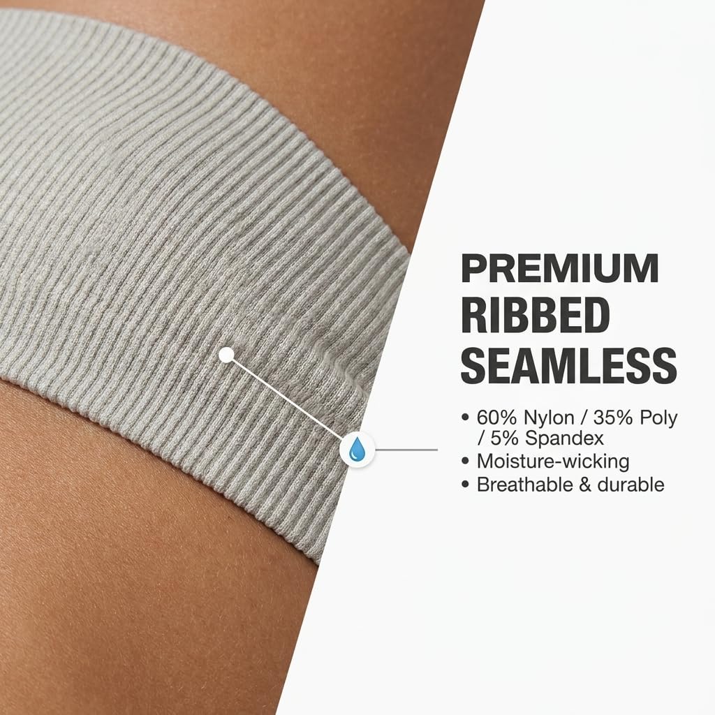 Yogazen Seamless 2-Piece Workout Set - Light Grey