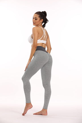 Yogazen Women's High-Waist Capri Leggings – Gray