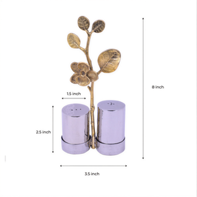 Salt and pepper shaker set from 25083RLF, stylish kitchen décor with ceramic shakers featuring salt and pepper icons.