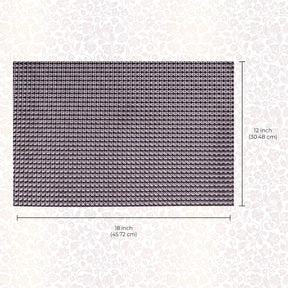 Set of four PVC placemats for dining table, durable and stylish table protectors from brand 44334.