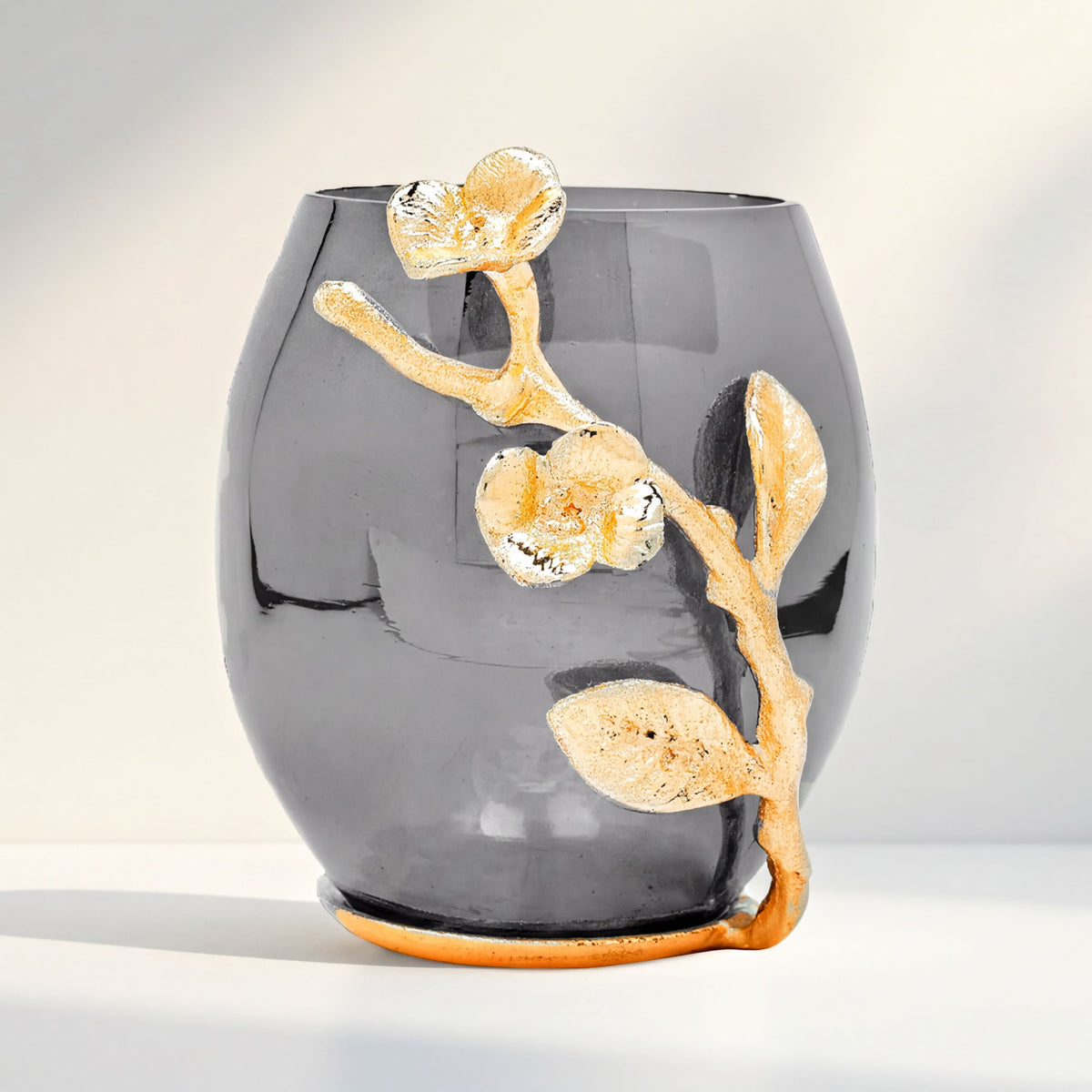 Handmade Milli Essence bathroom tumbler, modern decorative bath décor accessory on a bathroom counter.