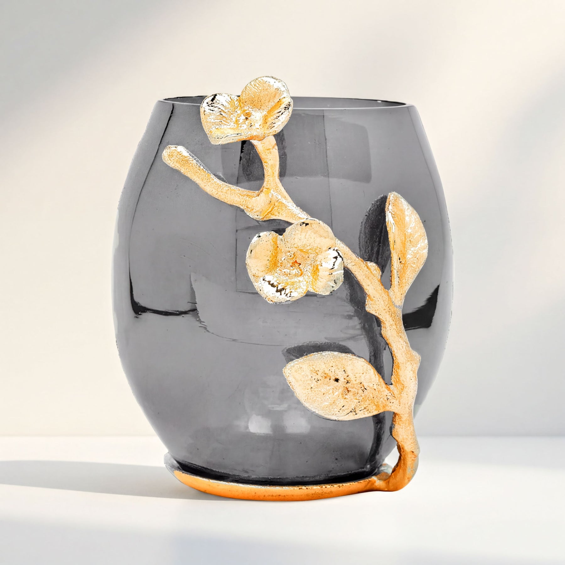 Handmade Milli Essence bathroom tumbler, modern decorative bath décor accessory on a bathroom counter.