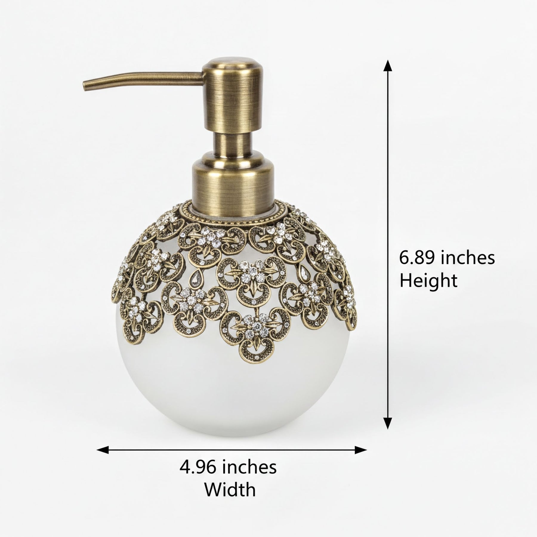 LB 24533 Colette Charm modern decorative bathroom lotion dispenser with handmade design and elegant finish.