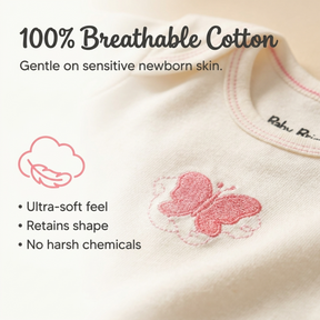 Baby Girl Layette Set – Soft Cotton 8-Piece Newborn Bodysuit Outfit 0-3 Months