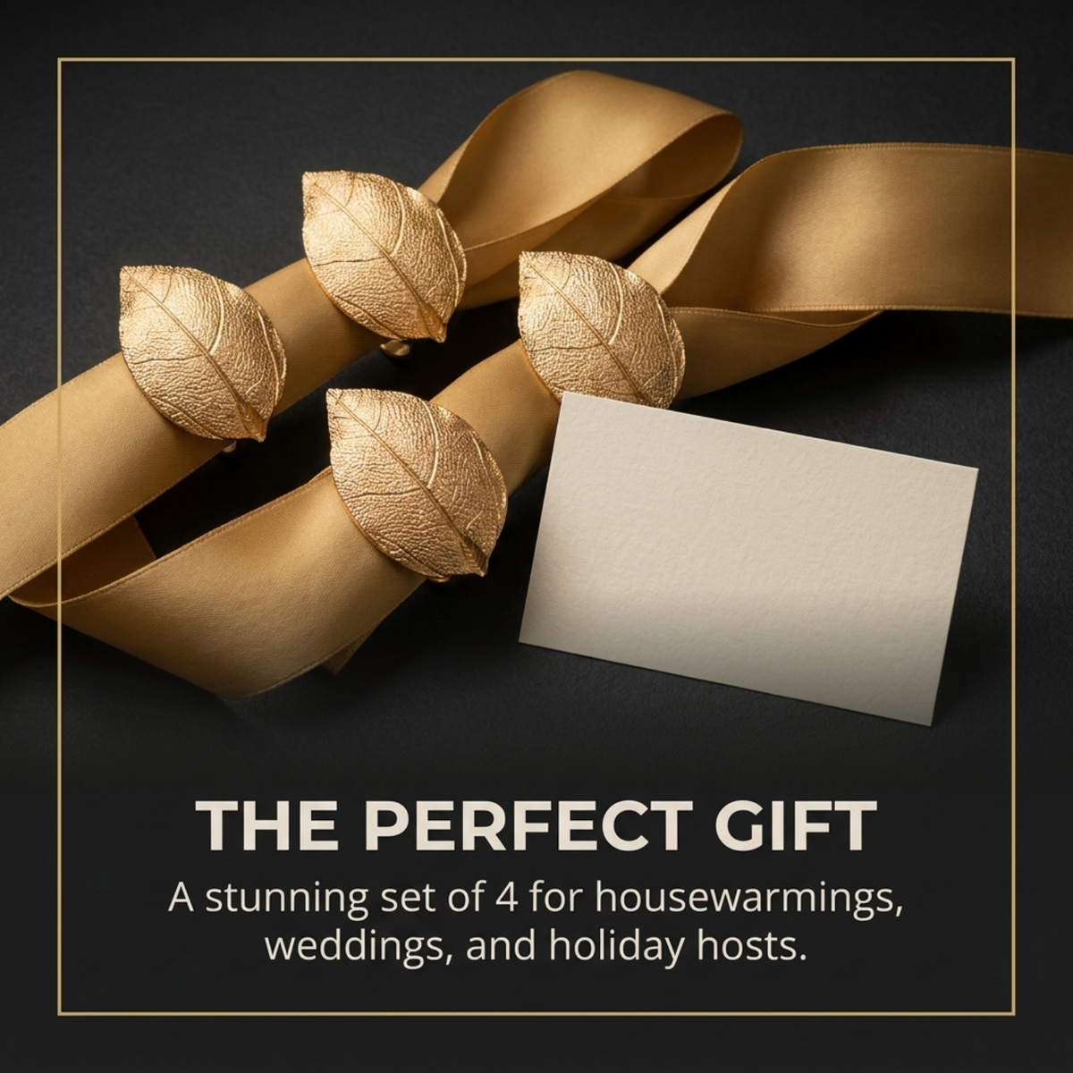 Gold Leaf Napkin Rings – Auric Bloom