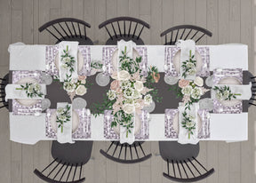 Set of 8 woven PVC placemats, durable and stylish, perfect for dining table decor and everyday use.