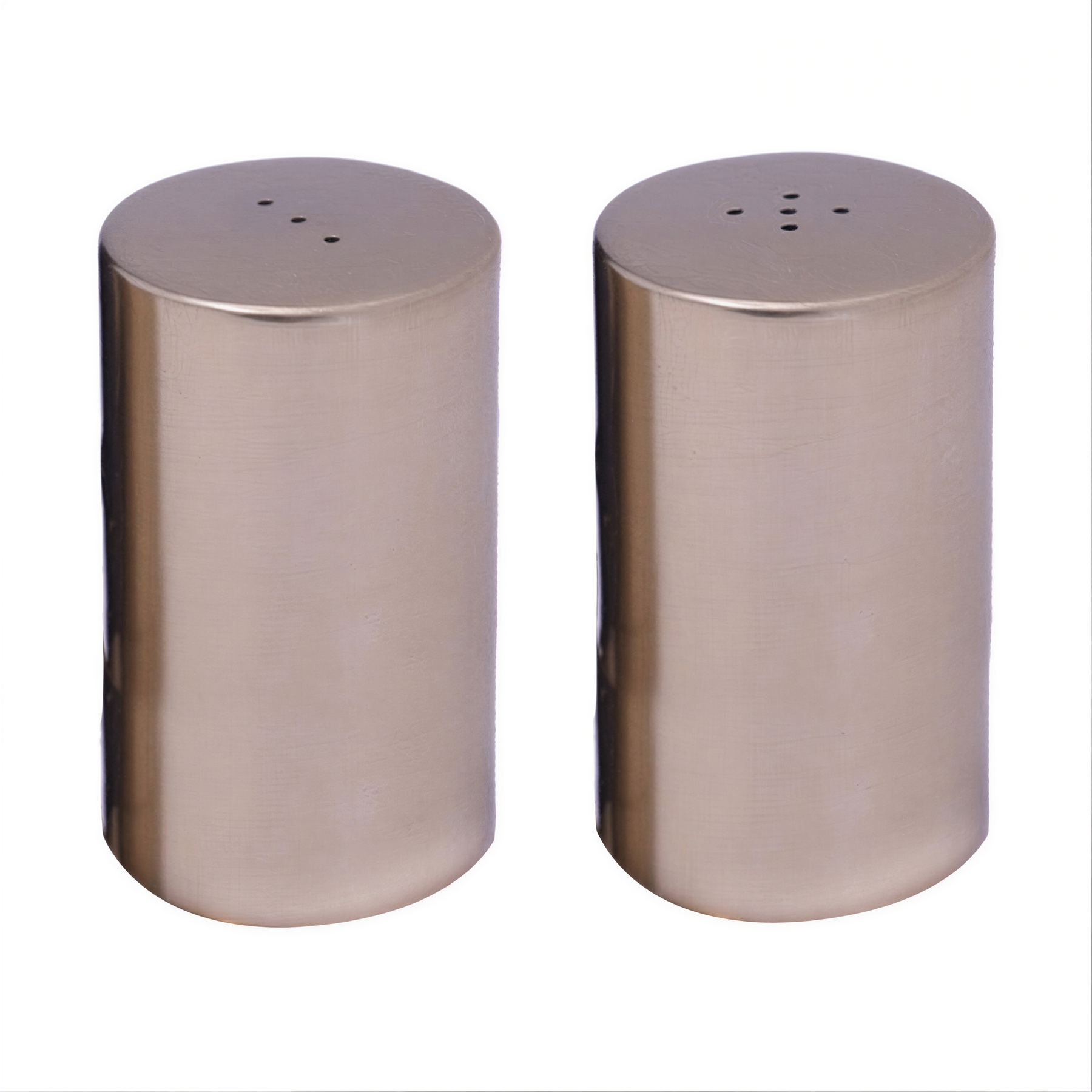 Etched salt and pepper shaker set by 25083ELBA, made of glass with decorative etching, ideal for kitchen décor.