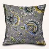 Floral printed throw pillow cover in 20x20 inches with colorful flower design, made by CC-9698-A-4.