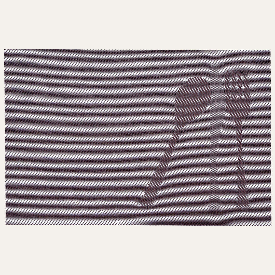 Devonshire Light Brown Placemats - Table Protector for Kitchen Decor Washable