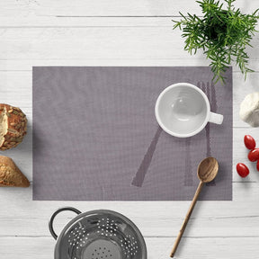 Decozen Placemats - Table Protector for Kitchen Decor Scratch Heat Resistant Placemats Washable Wipeable Indoor Outdoor Home Decor Table Place Mats Vinyl PVC 18x12 Inches - Light Brown