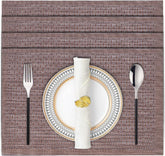 Decozen Placemats - Table Protector for Kitchen Decor Scratch Heat Resistant Placemats Washable Wipeable Indoor Outdoor Home Decor Table Place Mats Vinyl PVC 18x12 Inches - Brown Gold