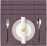 Decozen Placemats - Table Protector for Kitchen Decor Scratch Heat Resistant Placemats Washable Wipeable Indoor Outdoor Home Decor Table Place Mats Vinyl PVC 18x12 Inches - Brown