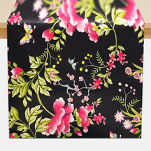 Decozen Table Runner - Japanese Print Floral Design Perfect for Kitchen Dining Room Home Decor Console Table Farmhouse
