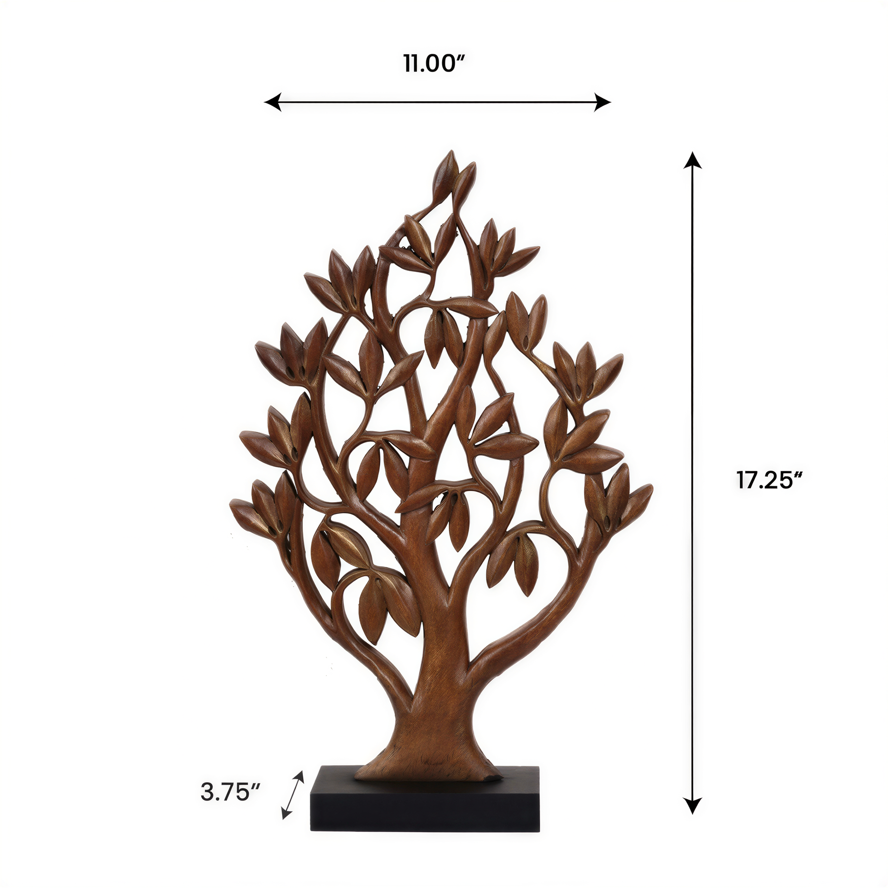 Shanklin Tree of Life Wooden Sculpture – Handmade Decorative Art | Decozen Luxe - Decozen 