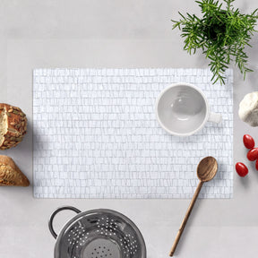 Set of 4 and 6 PVC placemats by 618EVA-9-1-4, featuring colorful, durable plastic mats for dining table protection.