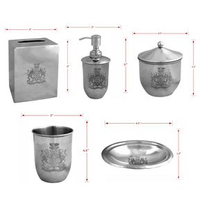 The Durkee Collection - Elegant Modern Bathroom Décor Accessories Set of 5 - Decozen