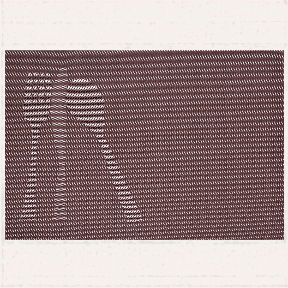 Set of four Cambridge Brown vinyl PVC placemats, heat and scratch-resistant for dining table protection.