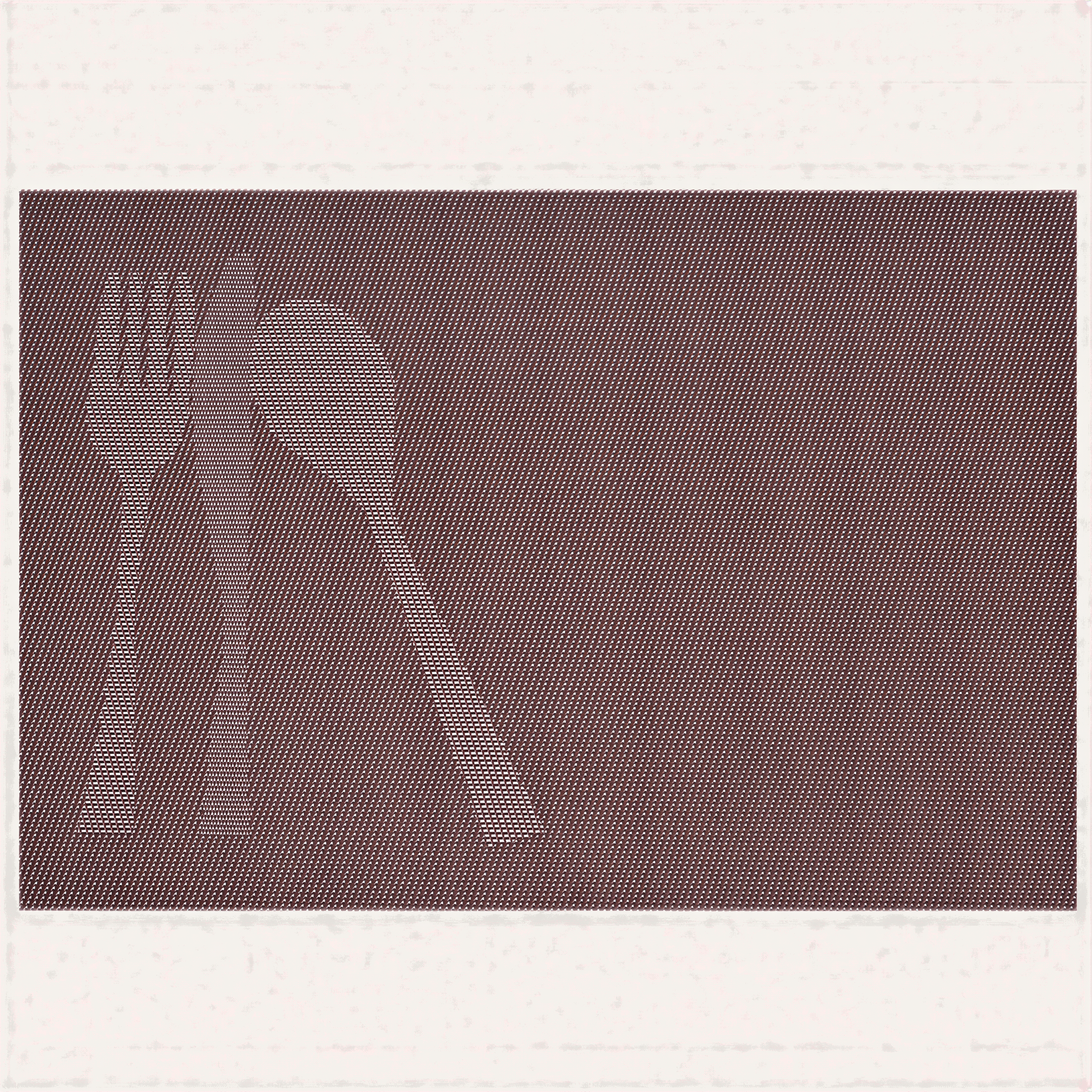 Set of four Cambridge Brown vinyl PVC placemats, heat and scratch-resistant for dining table protection.
