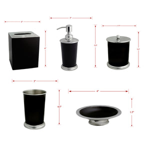 The Maebrie Collection - Elegant Modern Bathroom Décor Accessories Set of 5 - Decozen