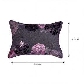 Set of gray throw pillow covers by CU6303-35-4, 14 x 20 inches, includes 2 or 4 covers for sofa or bedroom decor.