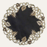 Black Gold Table Doilies - Tarantino Collection - Decozen