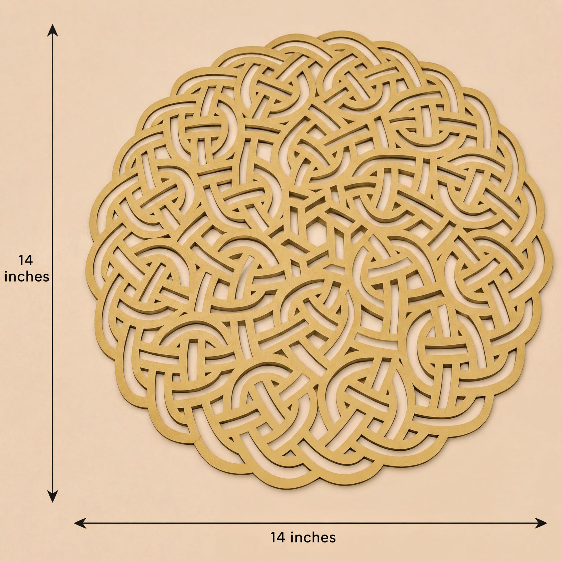 a circular pattern with intricate designs, likely a decorative piece or a piece of art.