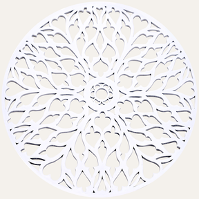 White Wooden Trivet Placemats for Dining Table