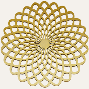 Gold Wooden Trivet Placemats for Dining Table