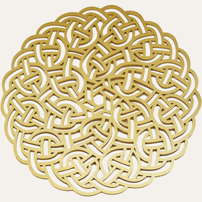 Gold Wooden Trivet Placemats for Dining Table