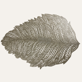 Leaf Cut Out Vinyl Placemats - Set of 6