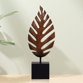 Leaf Handmade Wooden Sculpture