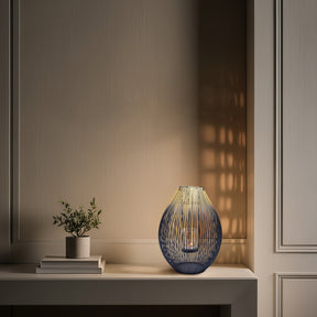 Black and Gold Candle Holder Lantern