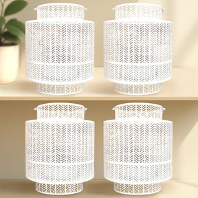 White Hanging Candle Holder Lantern