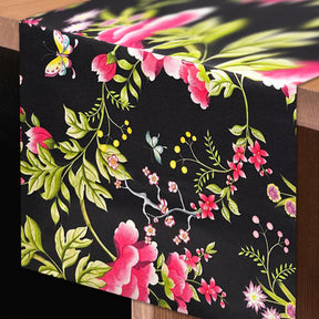 Printed Table Runner - Saku Black