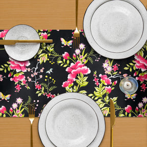 Printed Table Runner - Saku Black