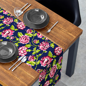 Printed Table Runner - Blue