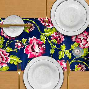 Printed Table Runner - Blue