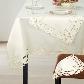 Table Toppers with European Embroidery - The Damarcus Collection