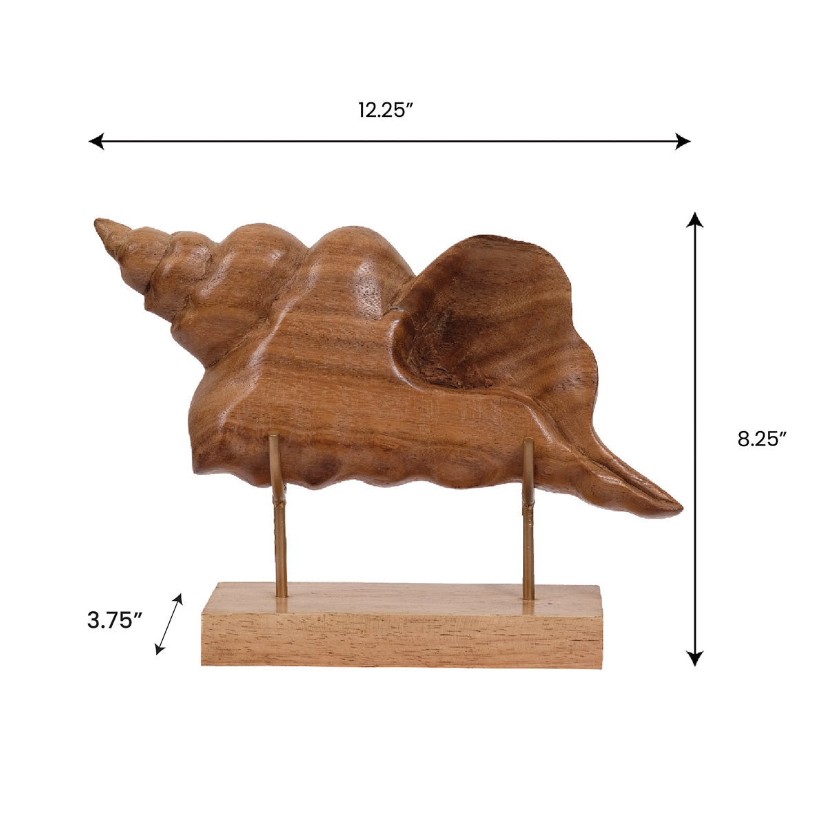 Shell Wooden Handmade Sculpture