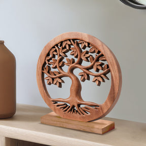 Libarid Tree of Life Wooden Sculpture - Large