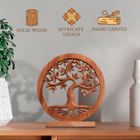 Libarid Tree of Life Wooden Sculpture - Large